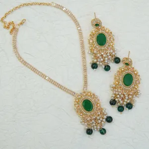 Zircons & Gemstones Neckline Set